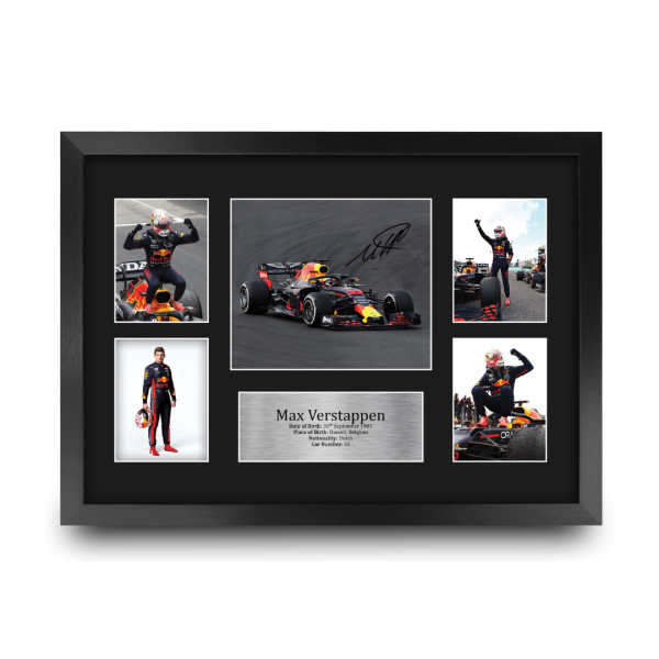 Max Verstappen Certified Signed & Mounted Photo
